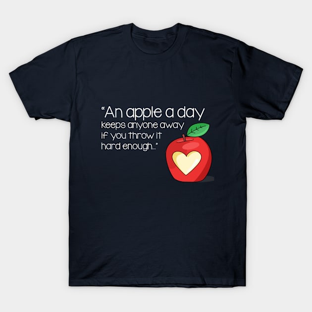 Social distancing apple T-Shirt by Seblpz